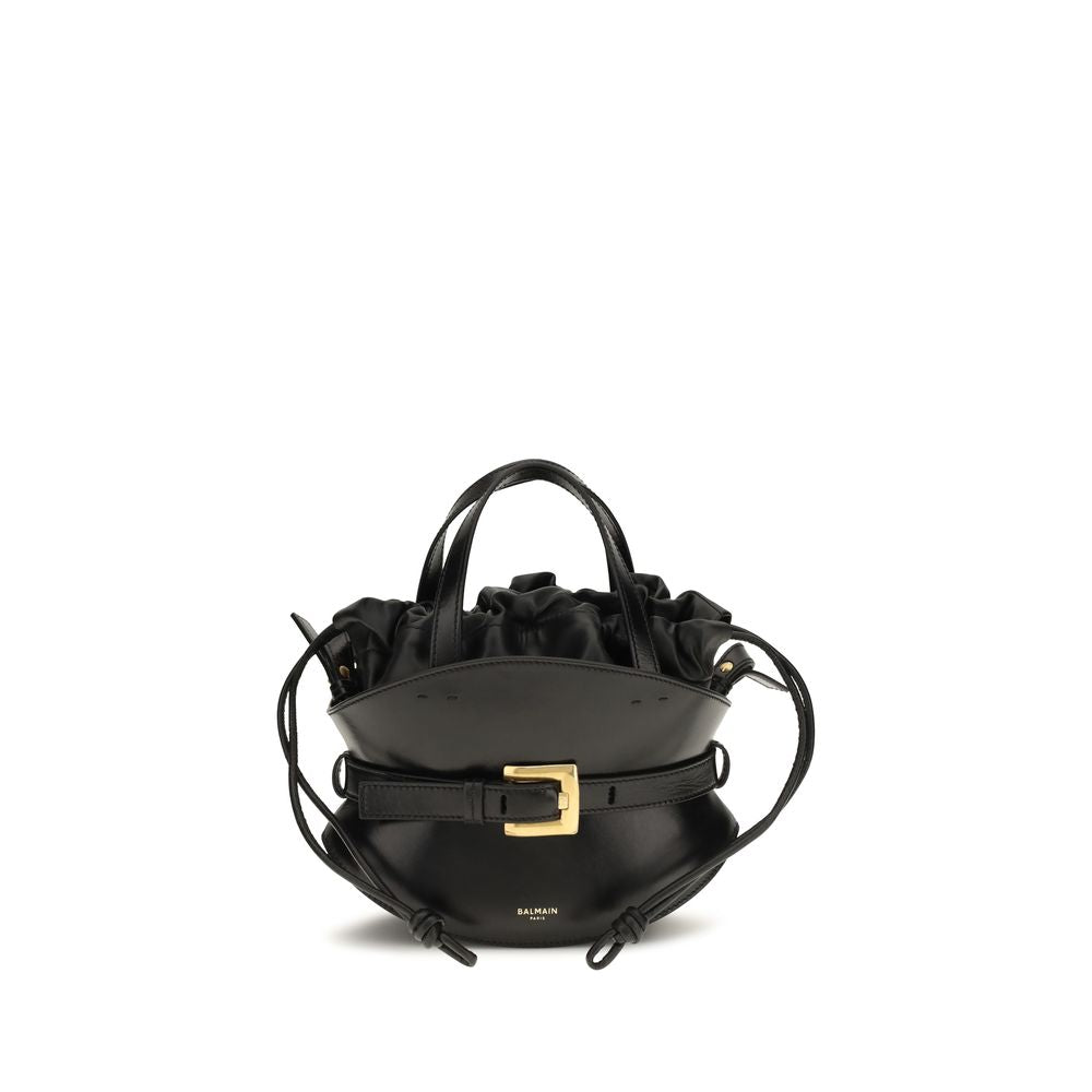 Schwarze Bos Taurus Kalbsleder Schultertasche