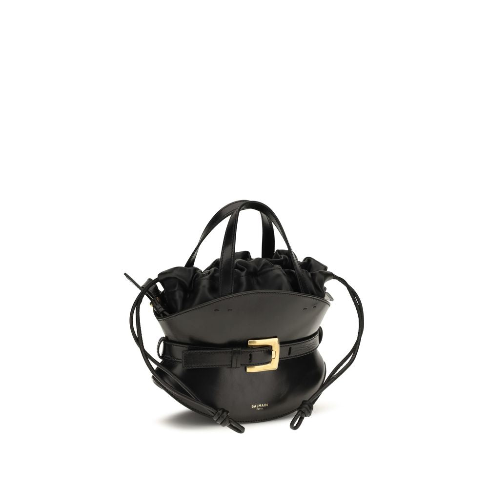 Schwarze Bos Taurus Kalbsleder Schultertasche