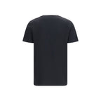 Schwarzes Baumwoll-T-Shirt