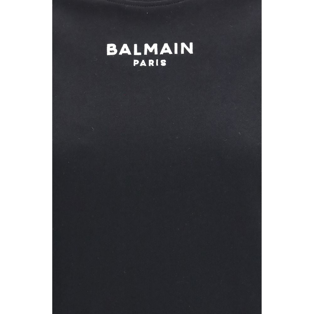 Schwarzes Baumwoll-T-Shirt