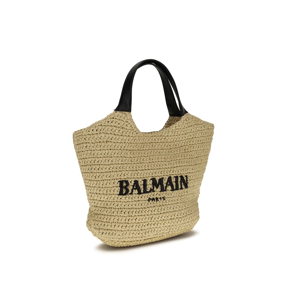Schultertasche aus beiger Viskose
