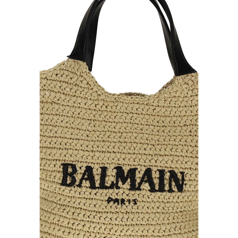 Schultertasche aus beiger Viskose