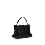 Schwarze Bos Taurus Kalbsleder Schultertasche