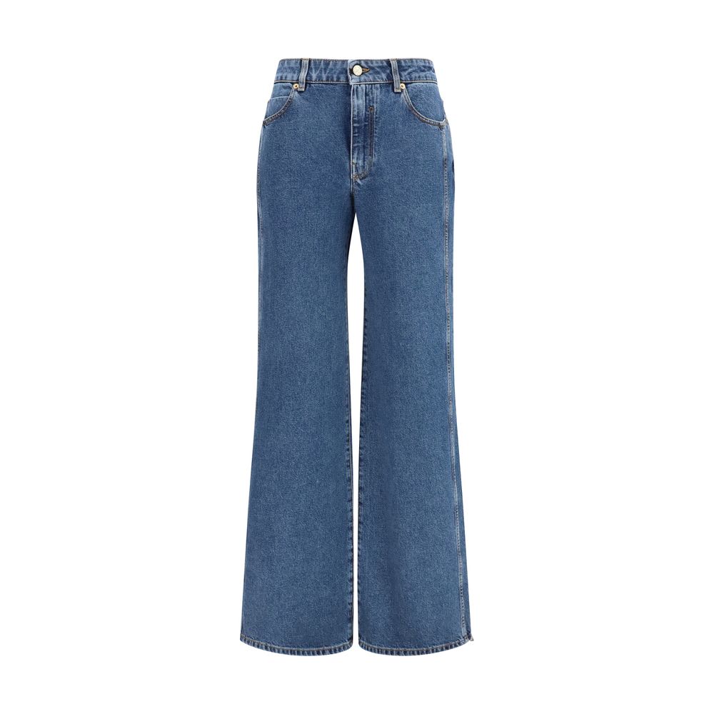 Blaue Baumwolljeans Denim