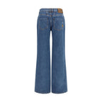 Blaue Baumwolljeans Denim