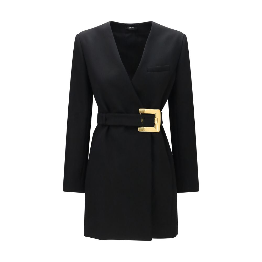 Schwarzer Oves Aries Wollblazer Balmain