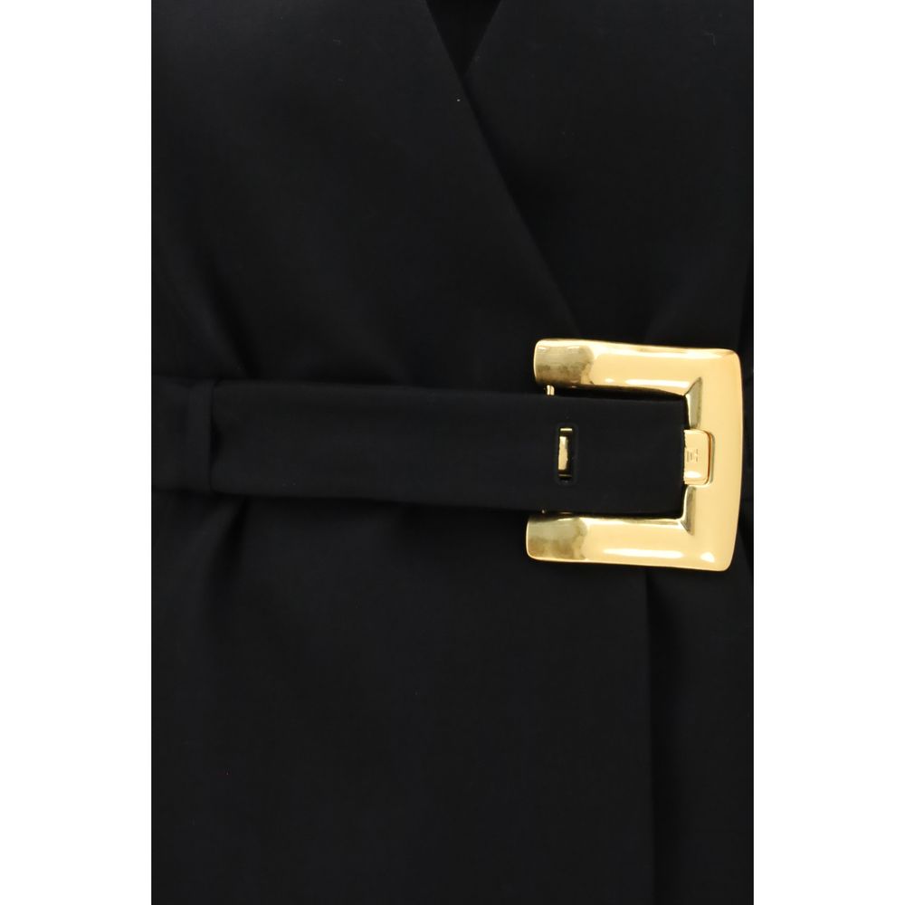 Schwarzer Oves Aries Wollblazer Balmain