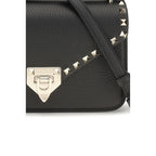 Schwarze Bos Taurus Kalbsleder Schultertasche