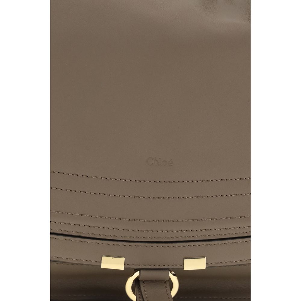 Beige Kalbsleder Bos Taurus Schultertasche