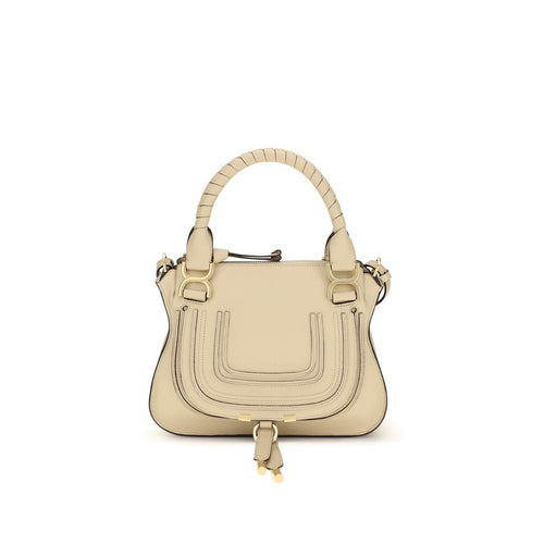 Beige Kalbsleder Bos Taurus Schultertasche Chloé