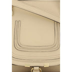 Beige Kalbsleder Bos Taurus Schultertasche