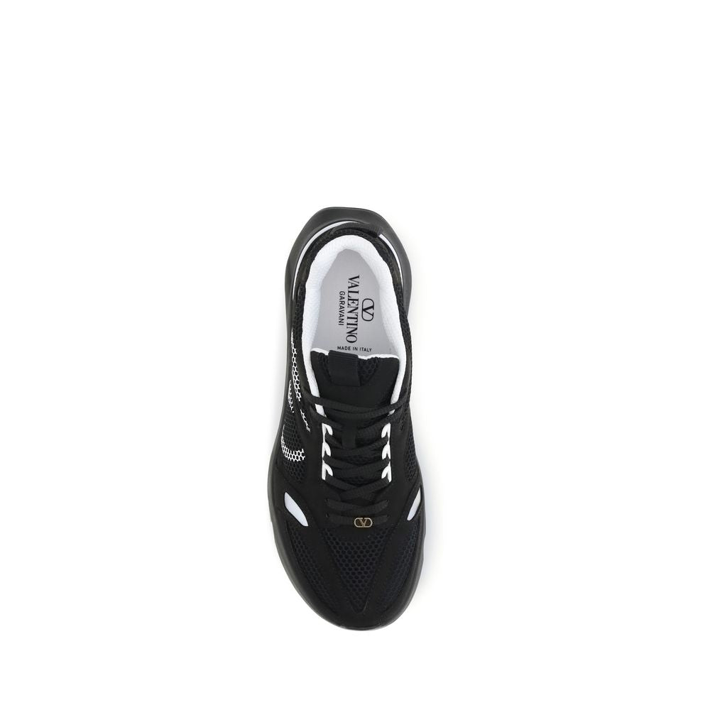 Schwarze Stoff-Sneaker