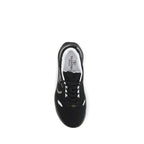 Schwarze Stoff-Sneaker