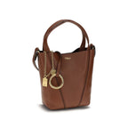 Braune Kalbsleder Bos Taurus Schultertasche