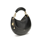 Schwarze Bos Taurus Kalbsleder Schultertasche