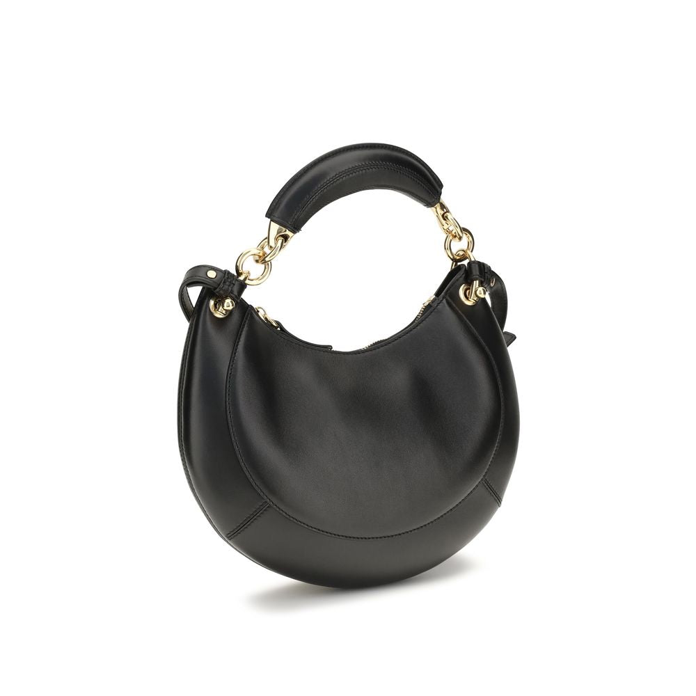 Schwarze Bos Taurus Kalbsleder Schultertasche