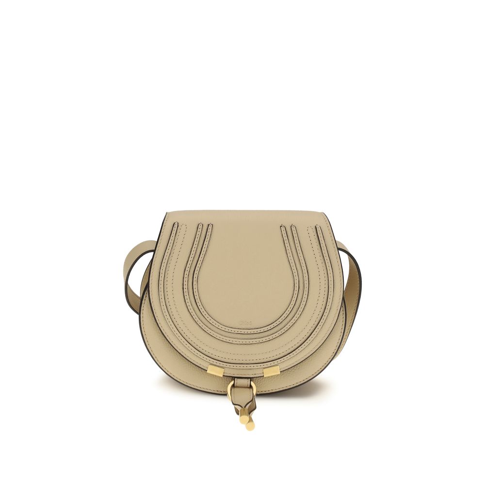Beige Kalbsleder Bos Taurus Schultertasche