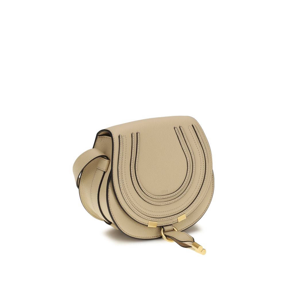 Beige Kalbsleder Bos Taurus Schultertasche