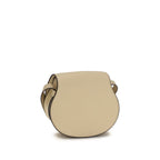 Beige Kalbsleder Bos Taurus Schultertasche