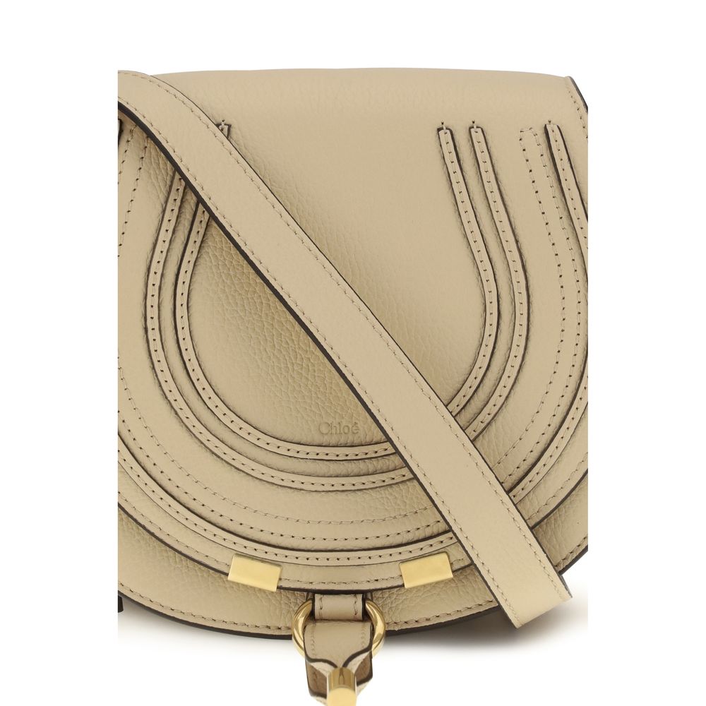Beige Kalbsleder Bos Taurus Schultertasche