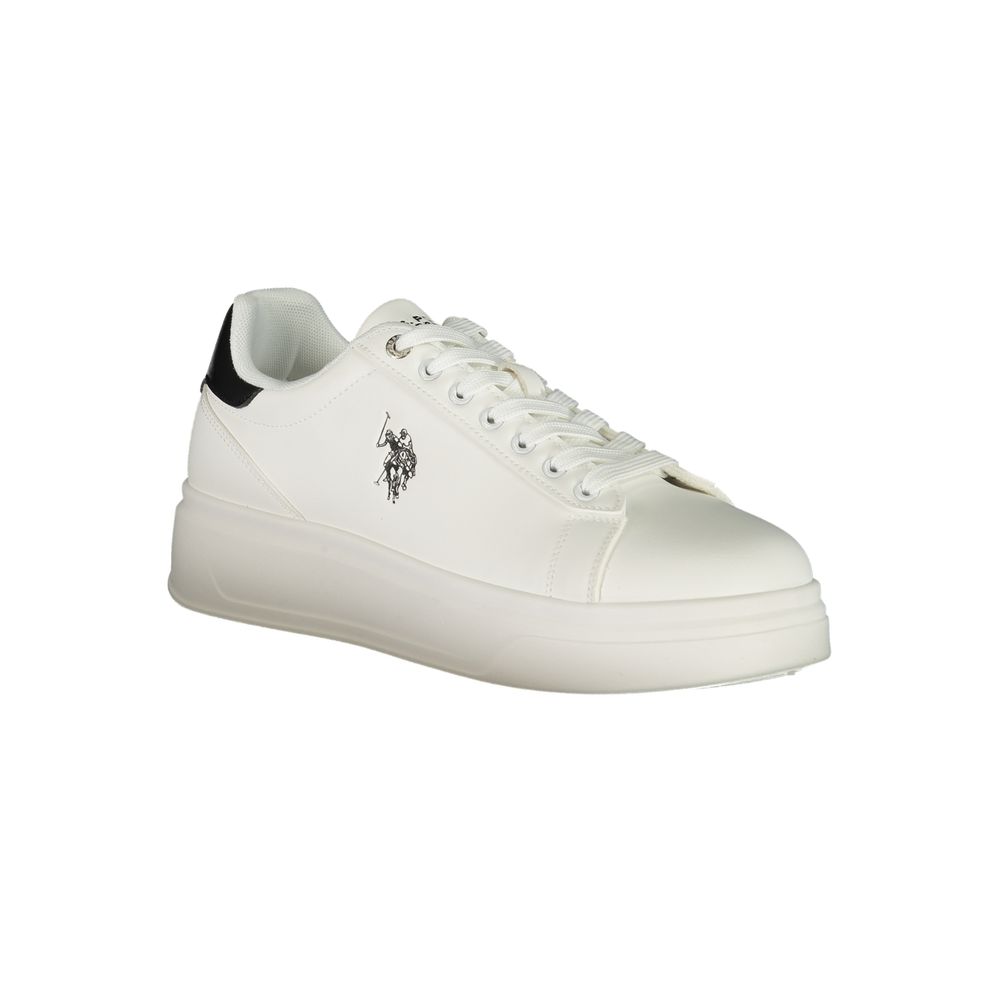 Bianco Polyester Uomo Sneaker