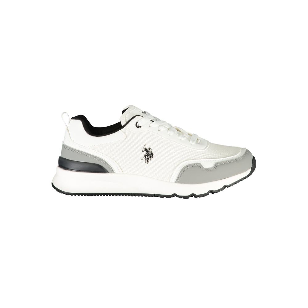 Weiße Sneaker aus Polyester im Athletic-Stil