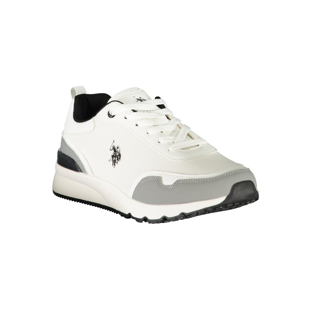 Weiße Sneaker aus Polyester im Athletic-Stil