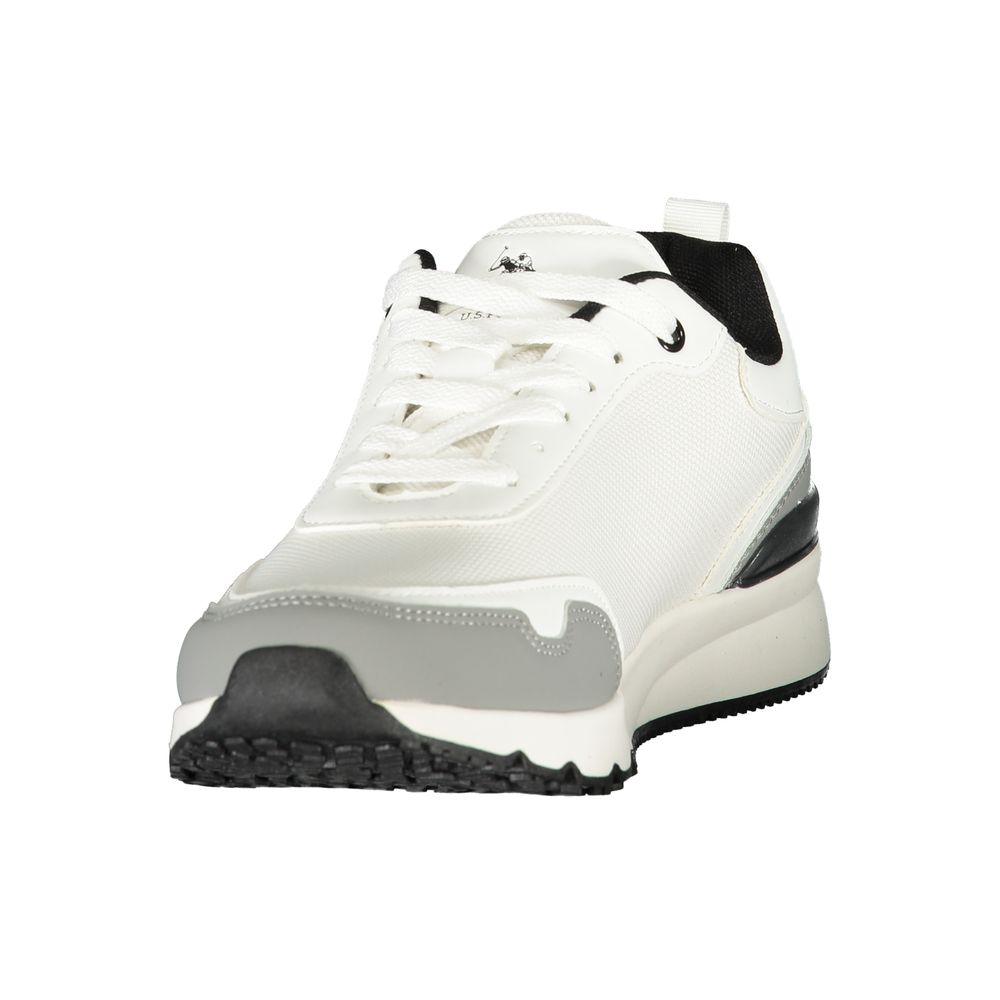 Weiße Sneaker aus Polyester im Athletic-Stil