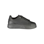 Schwarze Sneaker aus Polyester für sportliche Looks