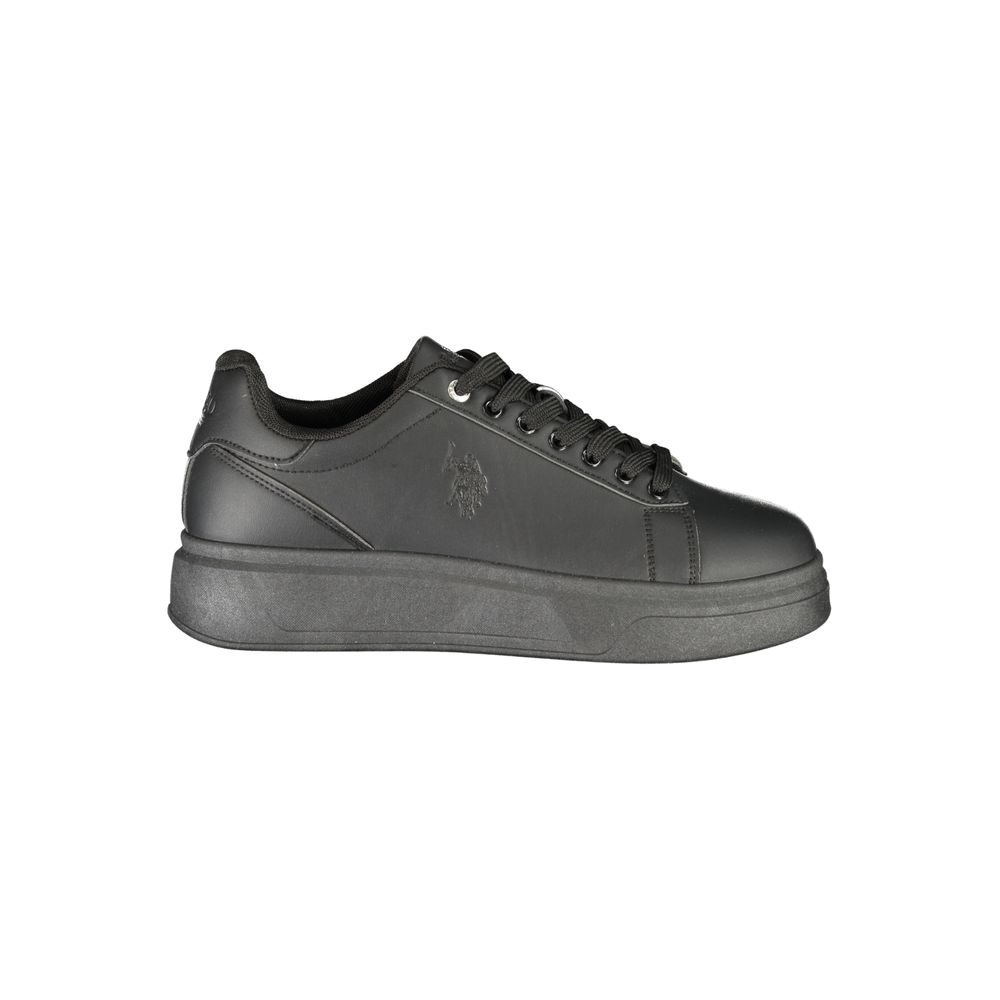 Schwarze Sneaker aus Polyester für sportliche Looks