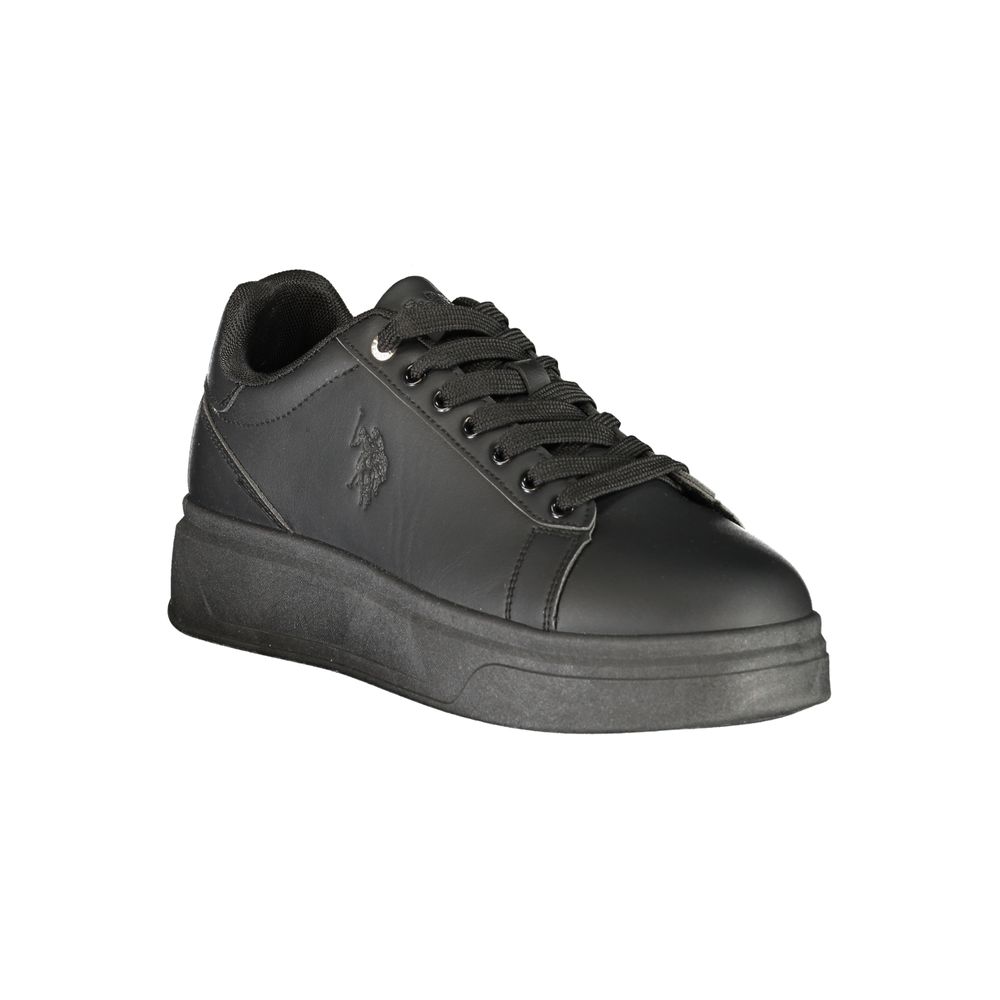 Schwarze Sneaker aus Polyester für sportliche Looks