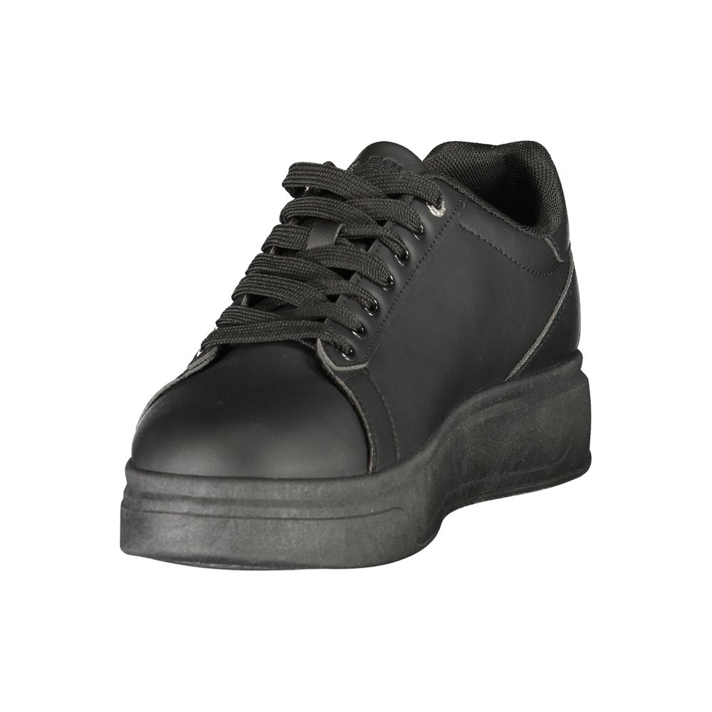 Schwarze Sneaker aus Polyester für sportliche Looks