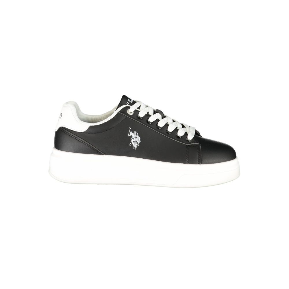 Schwarze Sneaker aus Polyester für sportliche Looks
