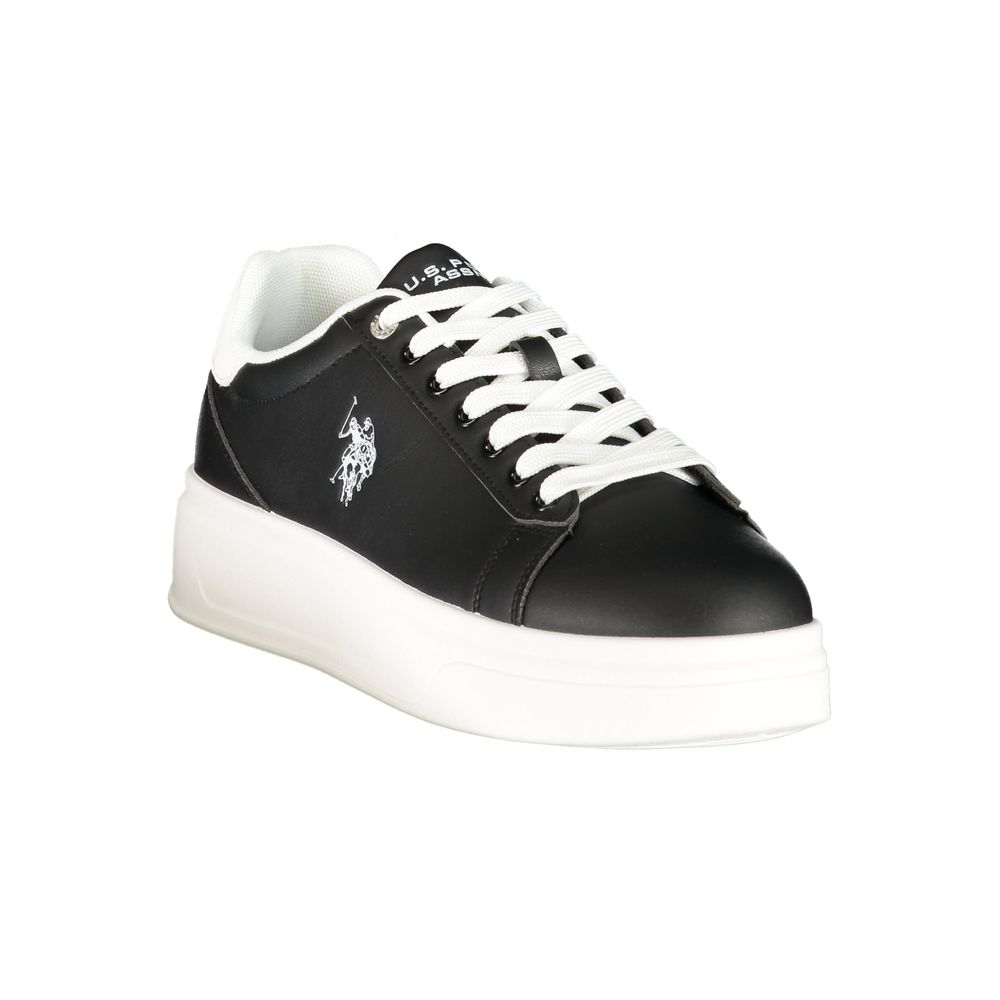 Schwarze Sneaker aus Polyester für sportliche Looks