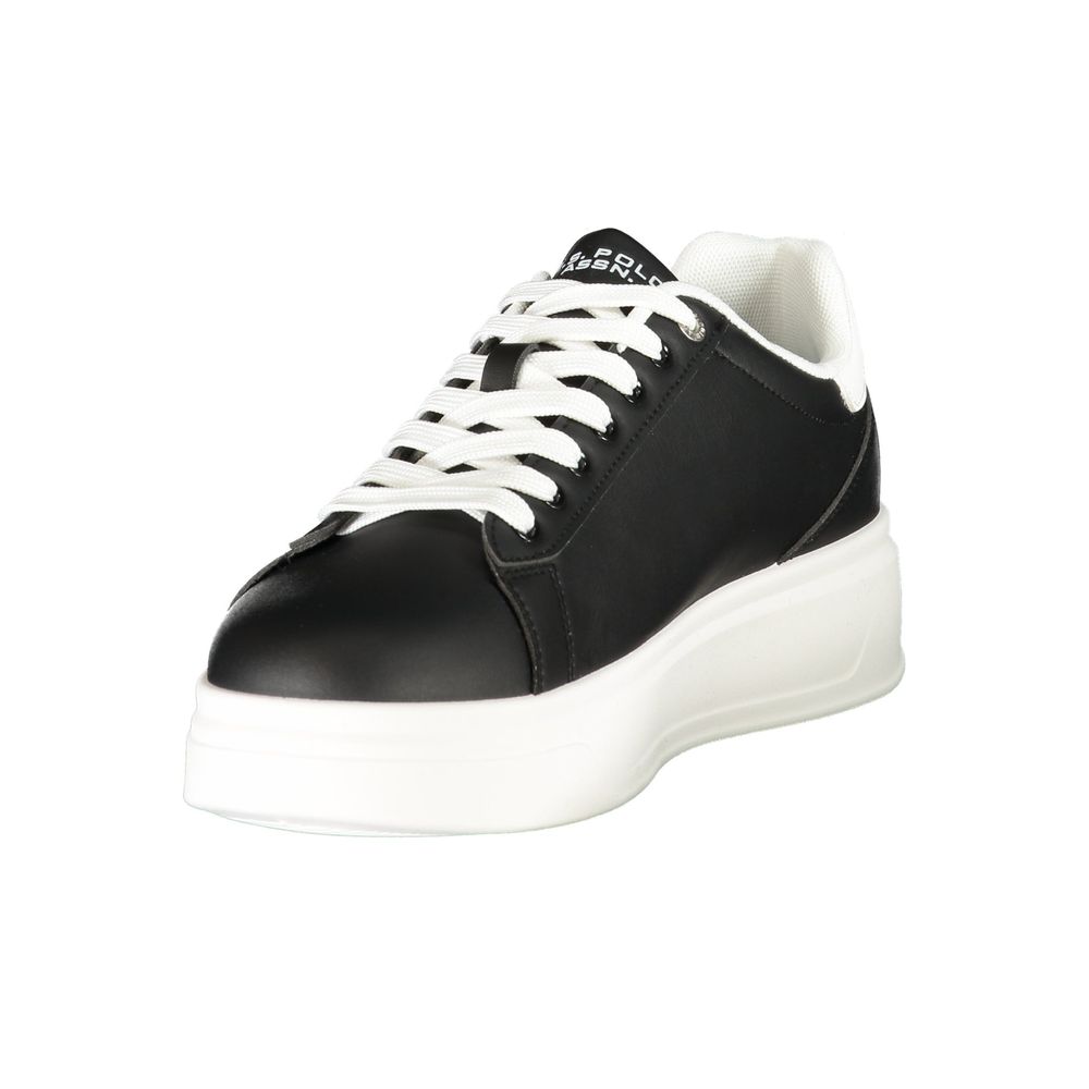 Schwarze Sneaker aus Polyester für sportliche Looks