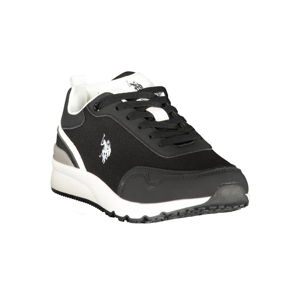 Schwarzer Polyester Sneaker