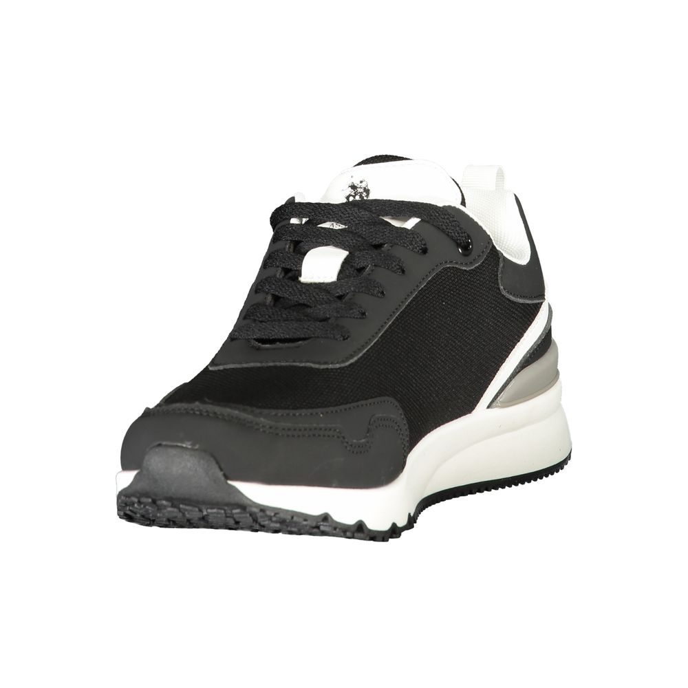 Schwarzer Polyester Sneaker