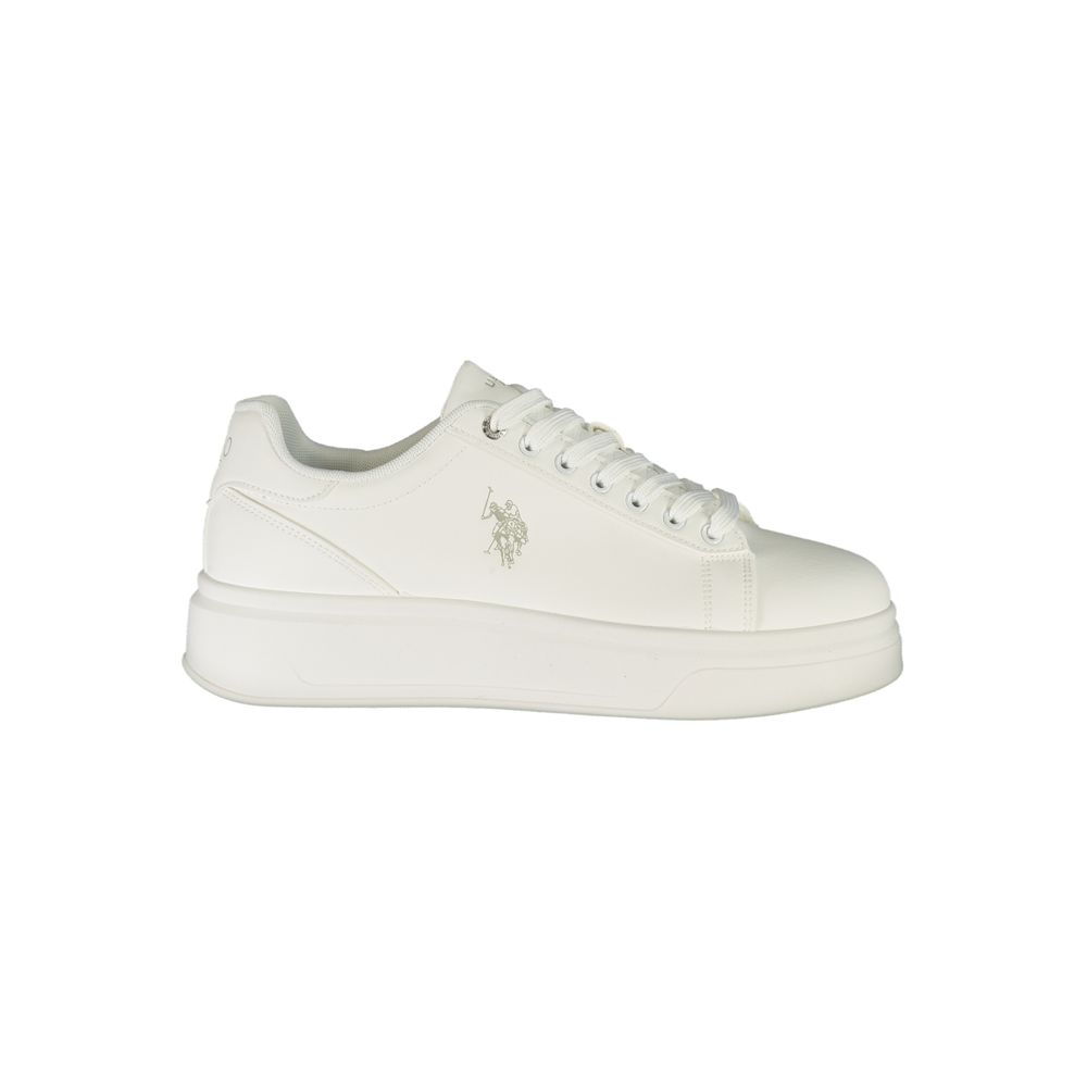 Weiße Sneaker aus Polyester