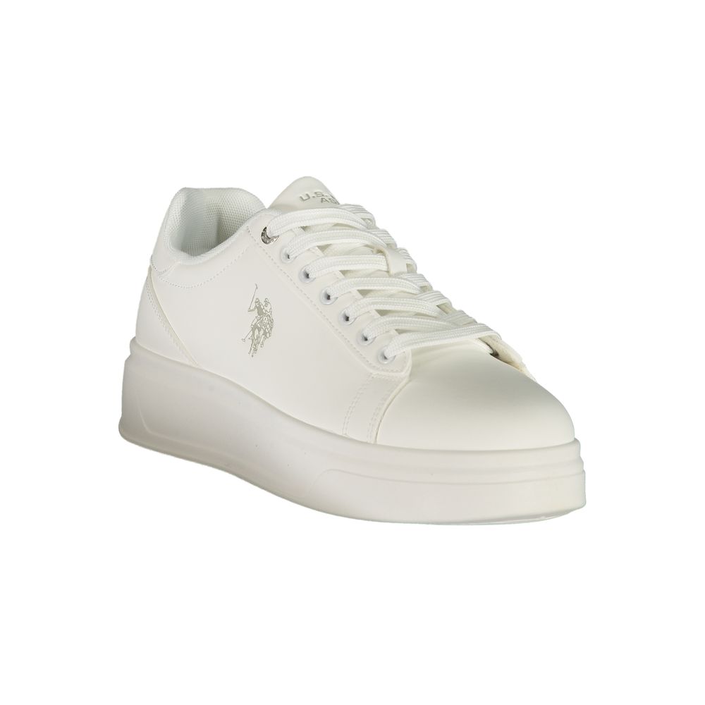 Weiße Sneaker aus Polyester