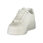 Weiße Sneaker aus Polyester