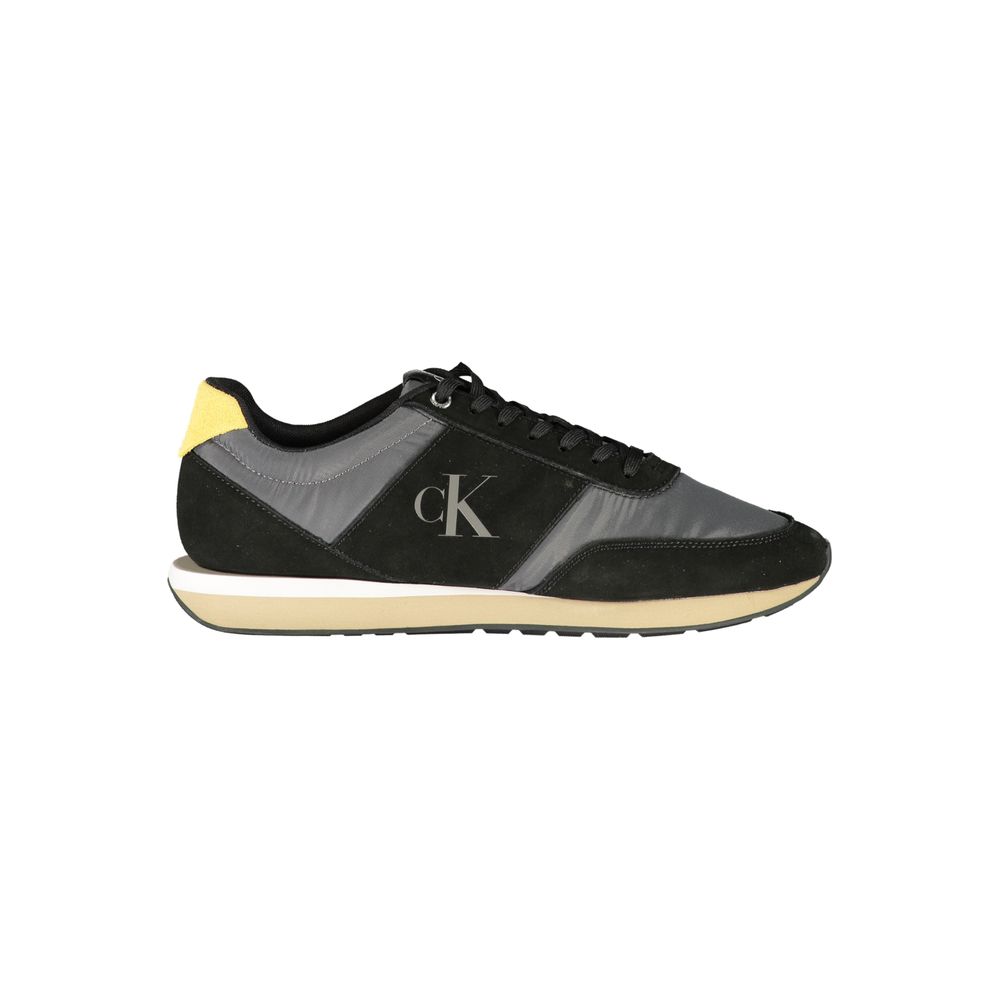 Schwarzer Polyester Sneaker