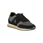 Schwarzer Polyester Sneaker