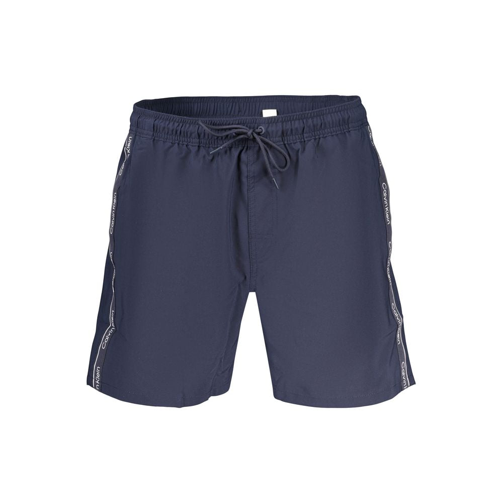 Blaue Herren-Badeshorts aus Polyester