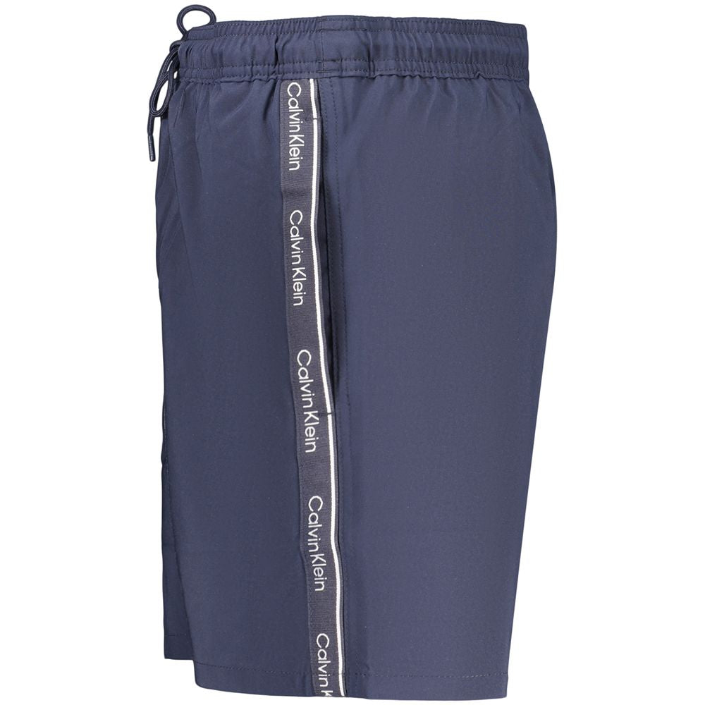 Blaue Herren-Badeshorts aus Polyester