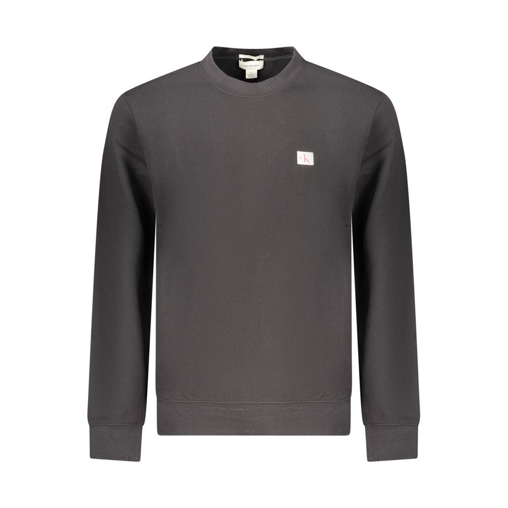 Schwarzer Baumwoll-Sweatshirt