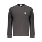 Schwarzer Baumwoll-Sweatshirt