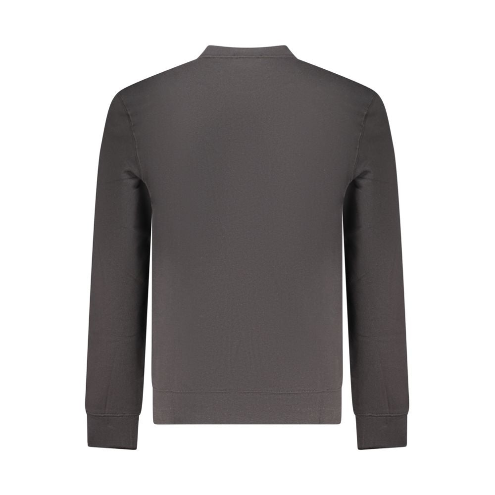 Schwarzer Baumwoll-Sweatshirt