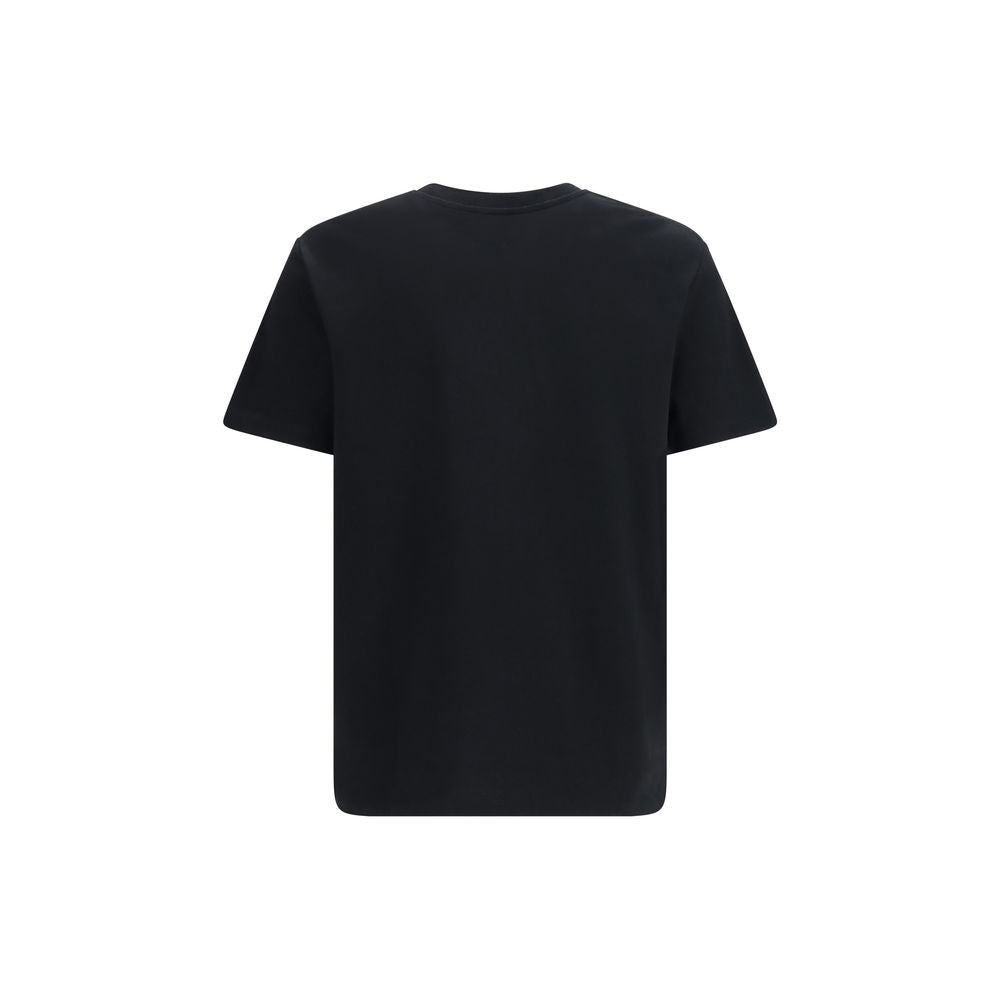 Schwarzes Baumwoll-T-Shirt