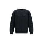 Schwarzer Baumwoll-Sweatshirt