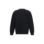 Schwarzer Baumwoll-Sweatshirt